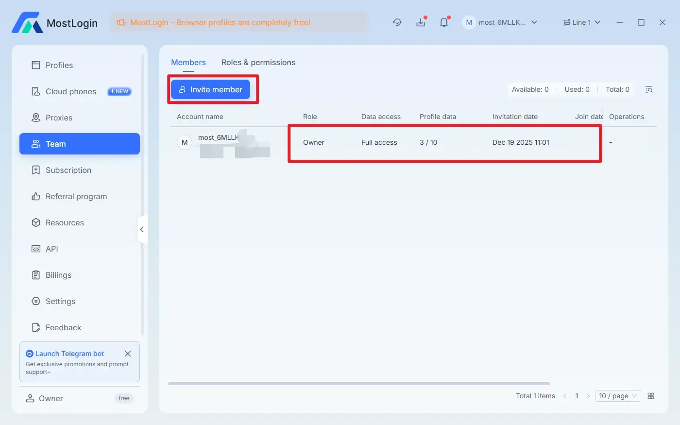 mostlogin实现团队运营