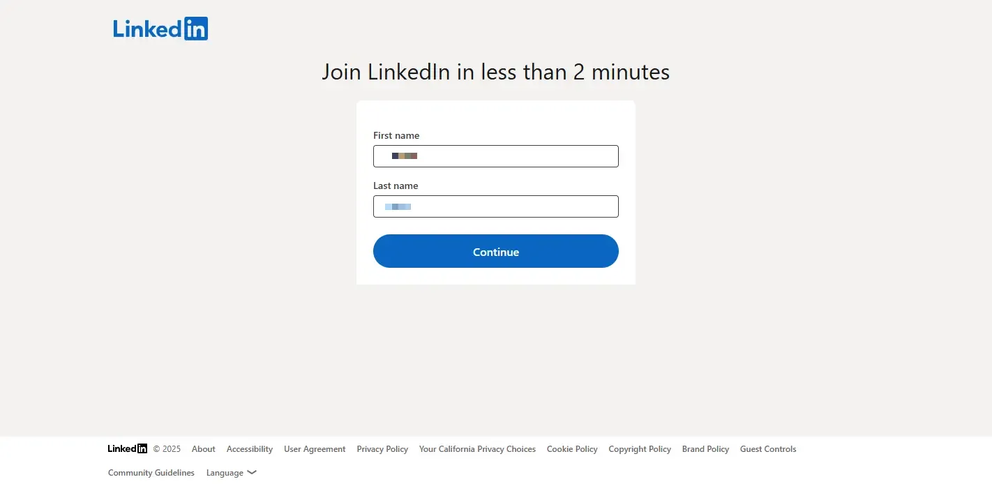 Fill in full legal name
