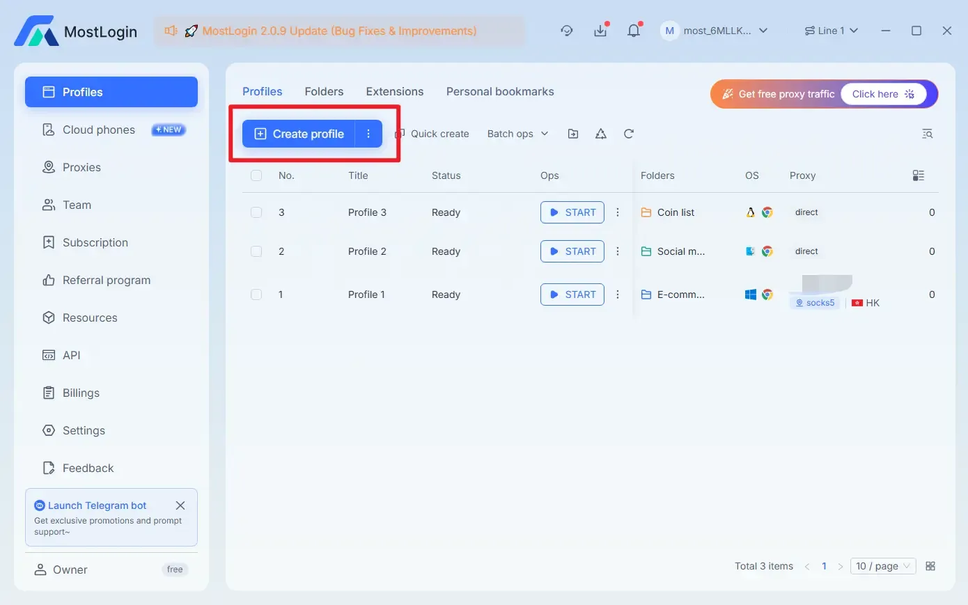 MostLogin Anti-Detection Browser Profile Creation