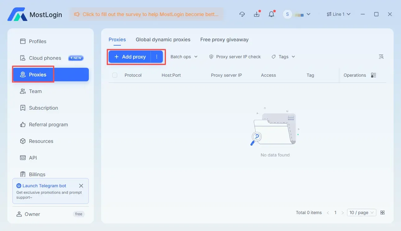 MostLogin导入代理
