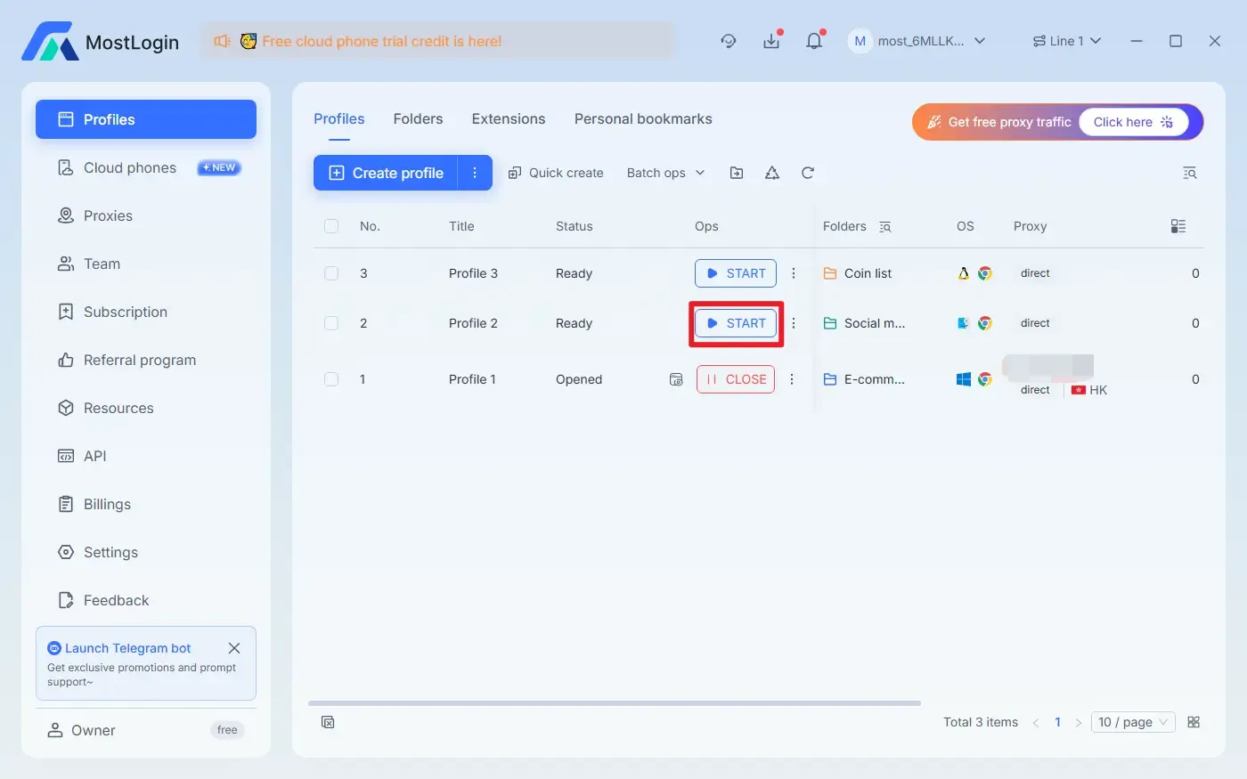Launch Clone Browser
