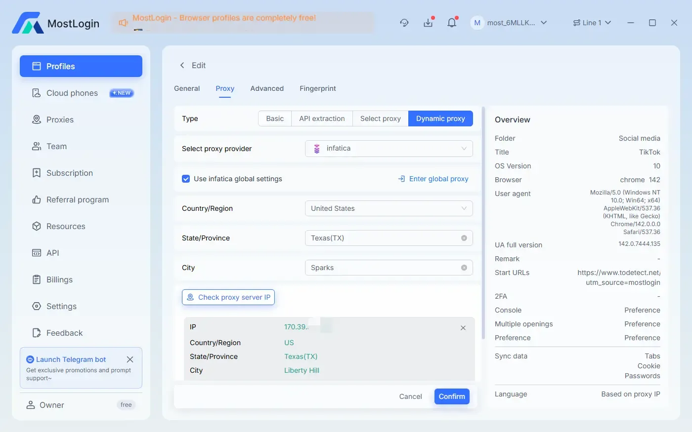 MostLogin Anti-Detection Browser IP and Proxy Configuration