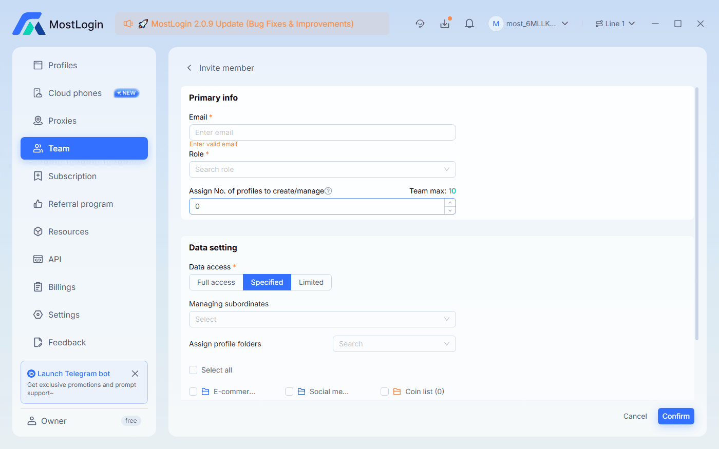 MostLogin Pioneer Plan Offers Free Team Members and Operations