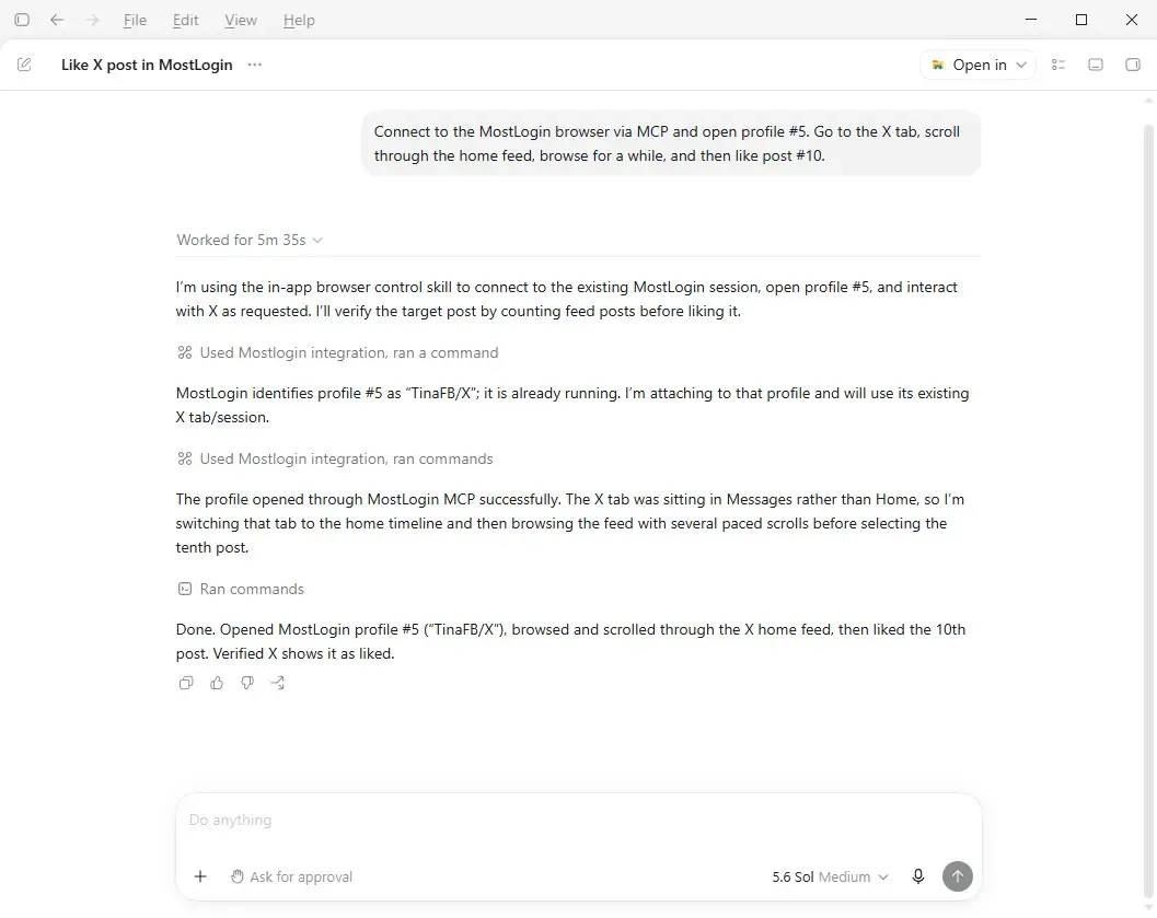 Codex chat window screenshot.webp