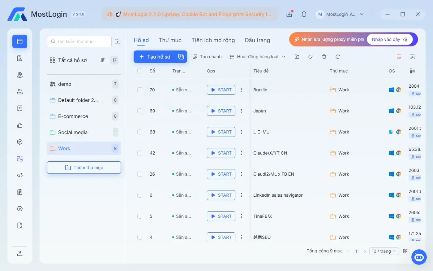 MostLogin client screenshot Vietnamese.webp