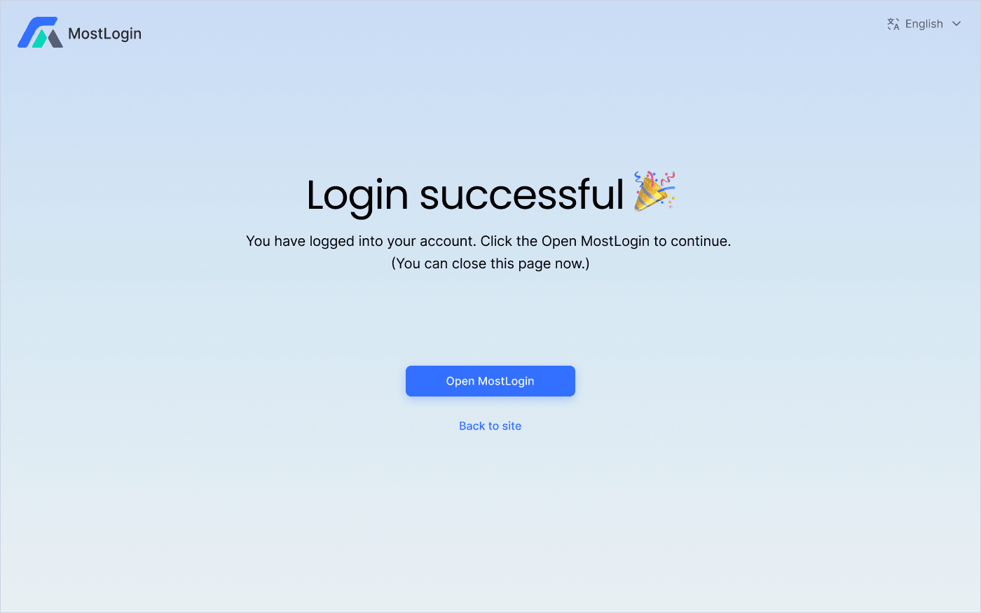 Successful Login to Anti-Detection Browser
