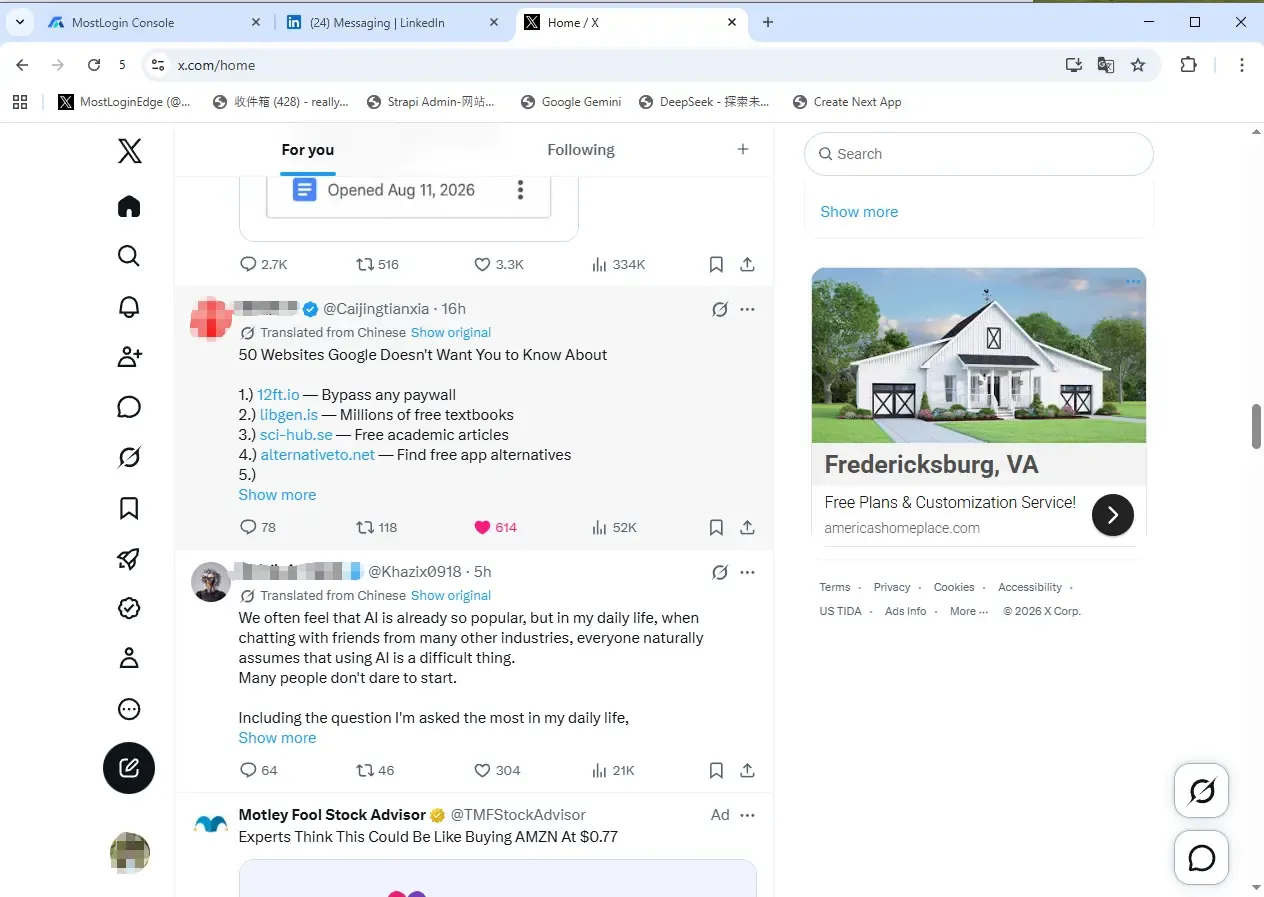 MostLogin profile window screenshot.webp