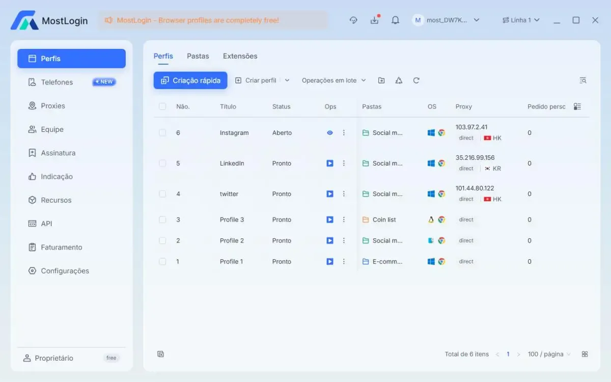 Navegador Anti-Detecção MostLogin