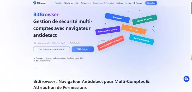 Navigateur d’empreintes digitales Bit
