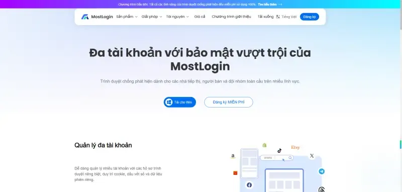 ChatGPT said: Giải pháp trình duyệt chống phát hiện MostLogin