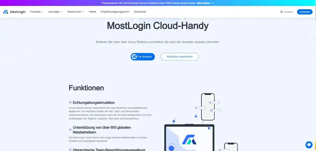 MostLogin Cloud Phone