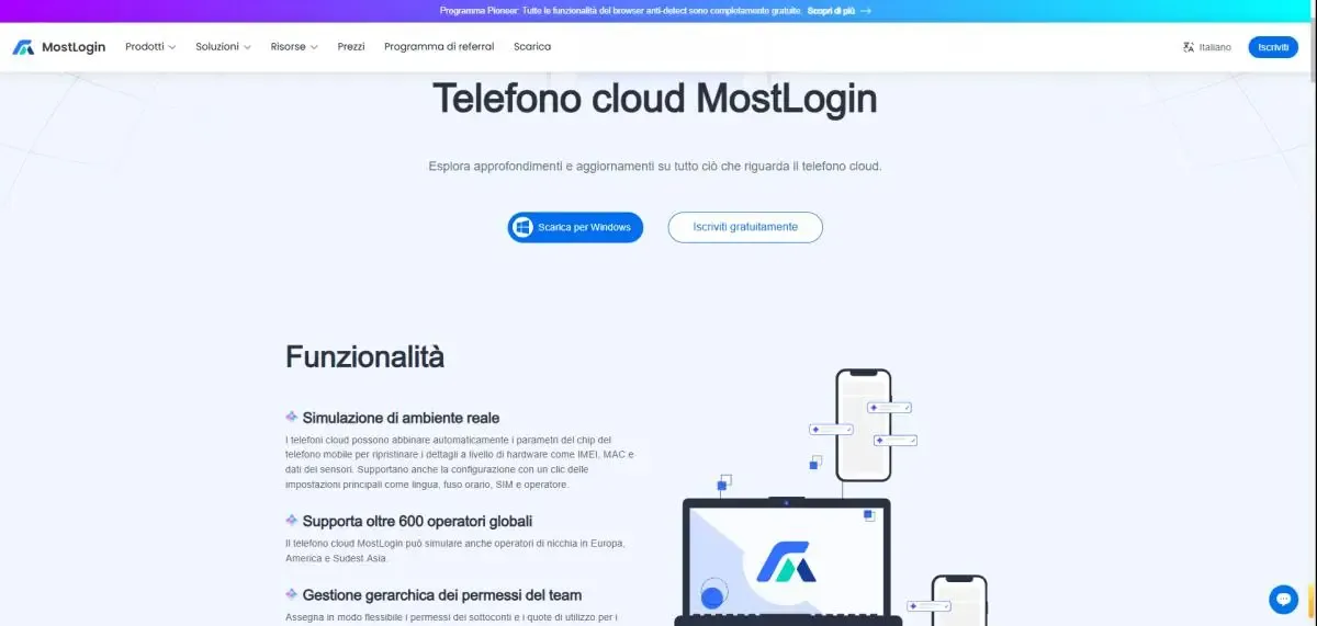 MostLogin Cloud Phone