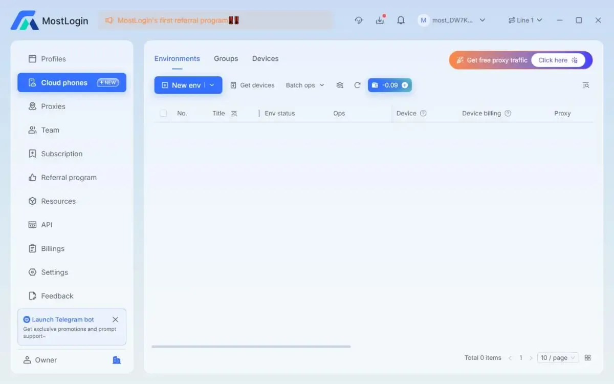 MostLogin Cloud Phone