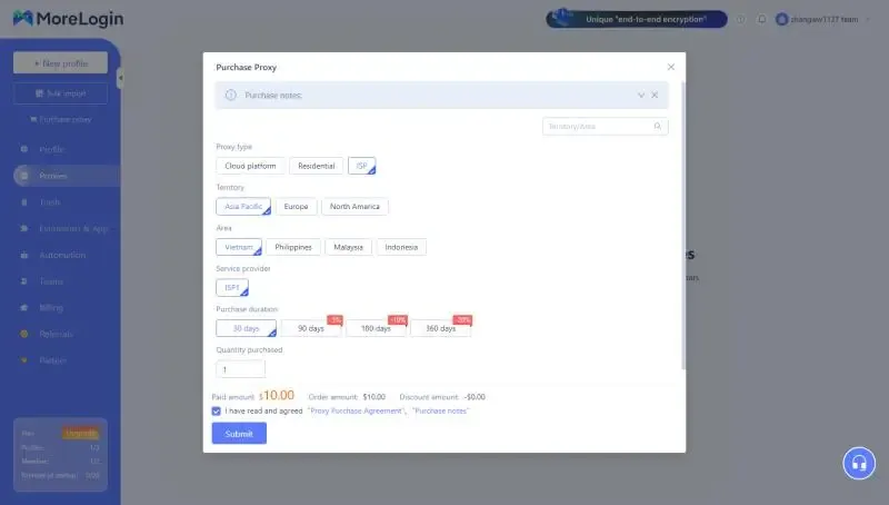 Purchase Proxy IP