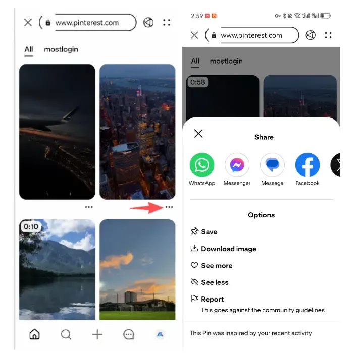 download pinterest video from phone.webp