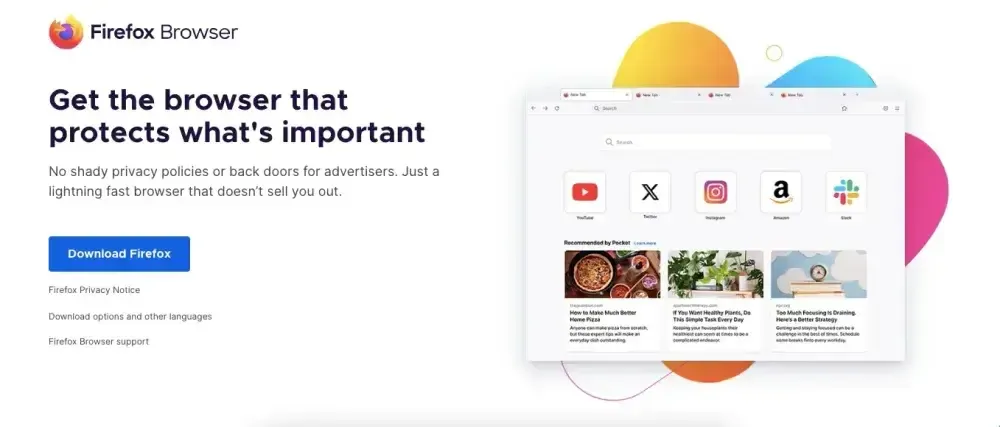 Firefox (в режиме усиленной конфиденциальности)