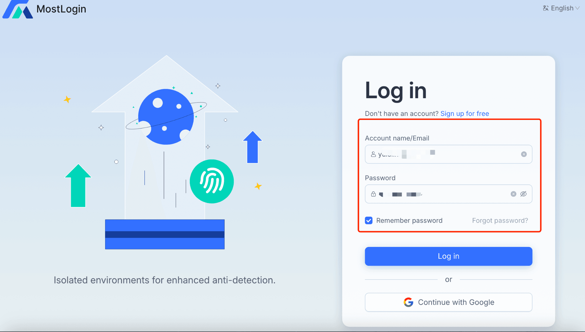 Visit Mostlogin's official website to download the client