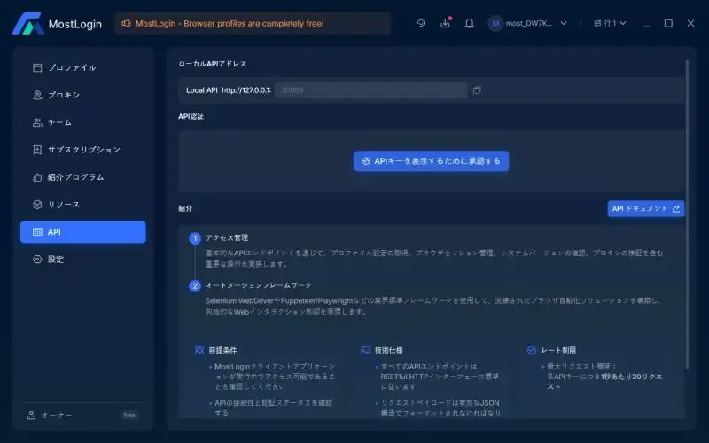 API統合