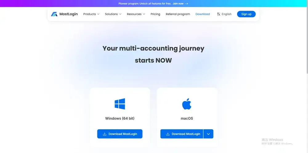 download mostlogin