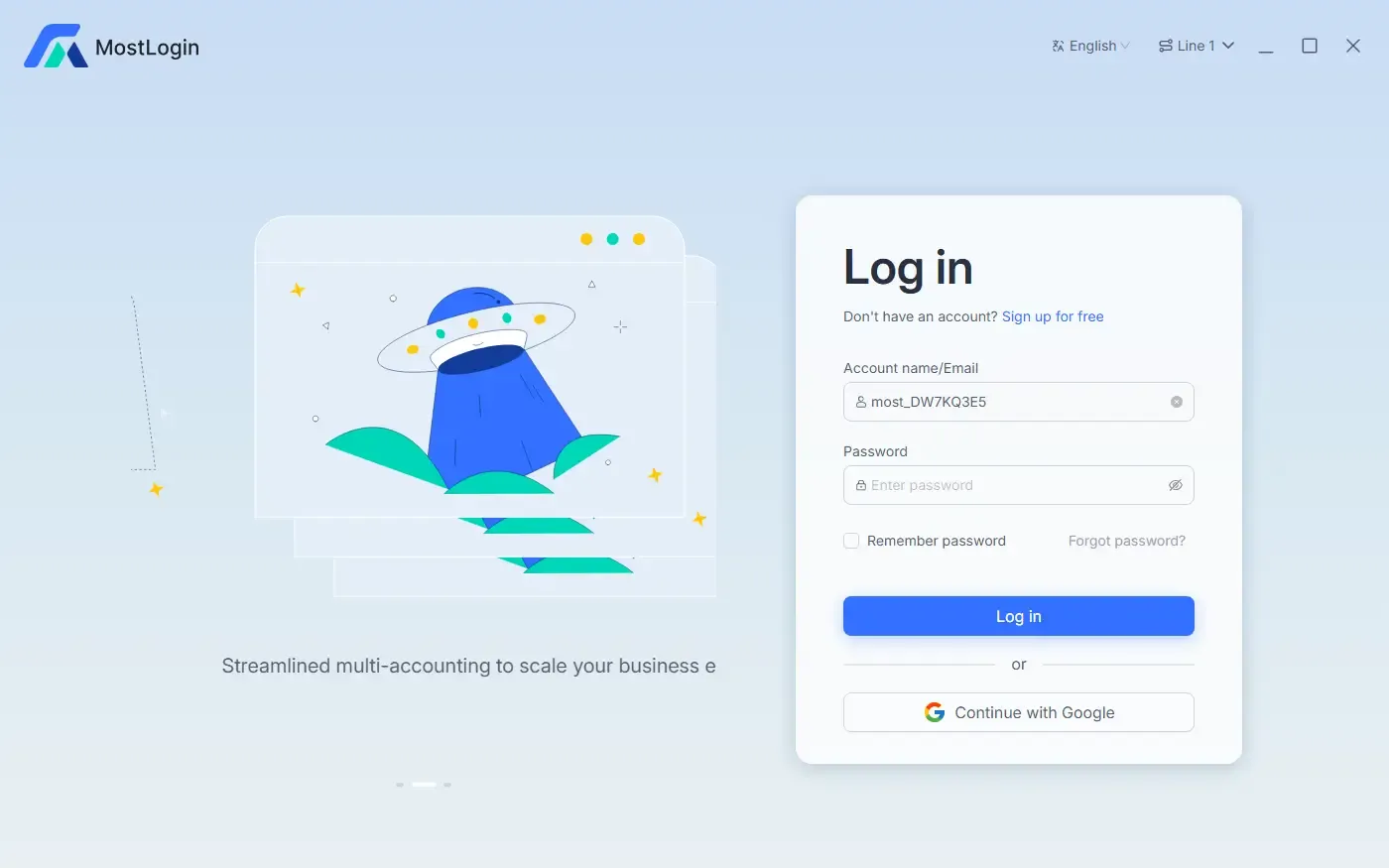 log in mostlogin
