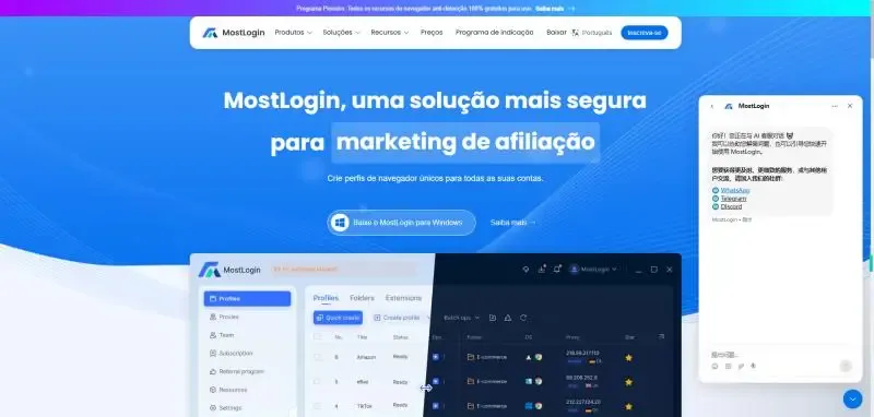 Chat Ao Vivo do MostLogin