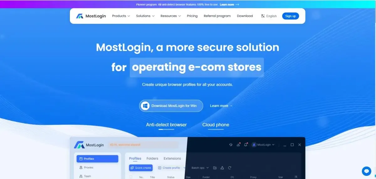 MostLogin – Stable & Secure Anti-Detect Browser