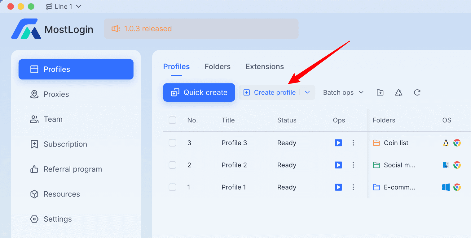 Configure MostLogin Anti-Detect Browser - 1