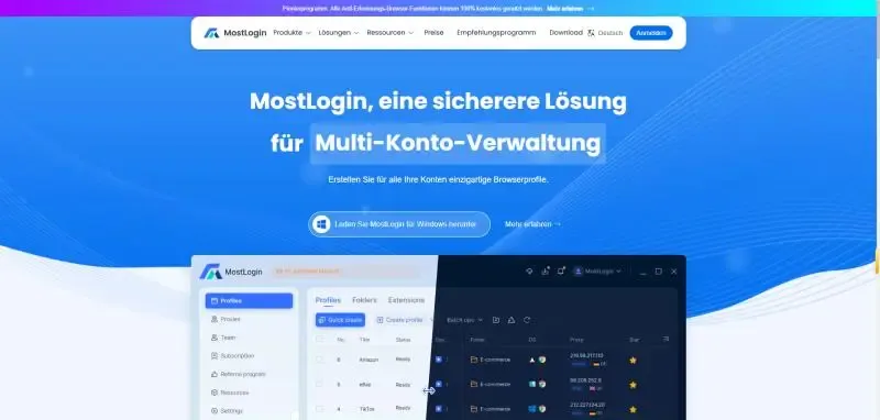 MostLogin Fingerprint-Browser
