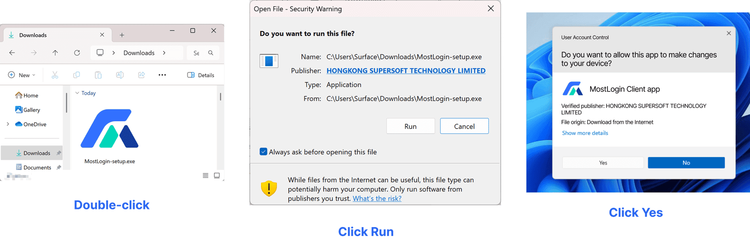 Windows - MostLogin Anti-Detection Browser Installation Step 1