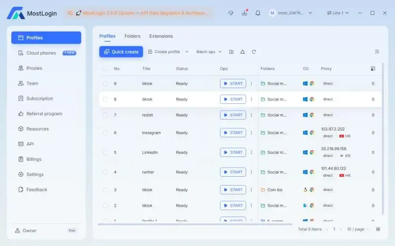 mostlogin指纹浏览器登录多个TikTok账号