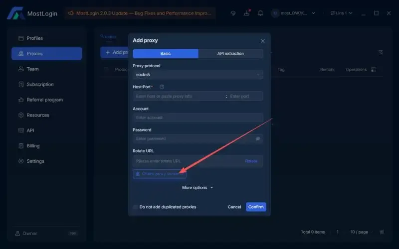 add proxy