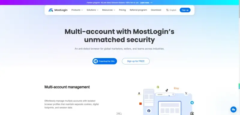 MostLogin Anti-Detection Browser Solution